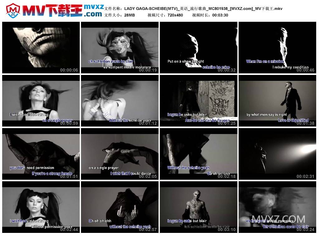LADY GAGA-SCHEIBE(MTV)_英语_流行歌曲_MC801938